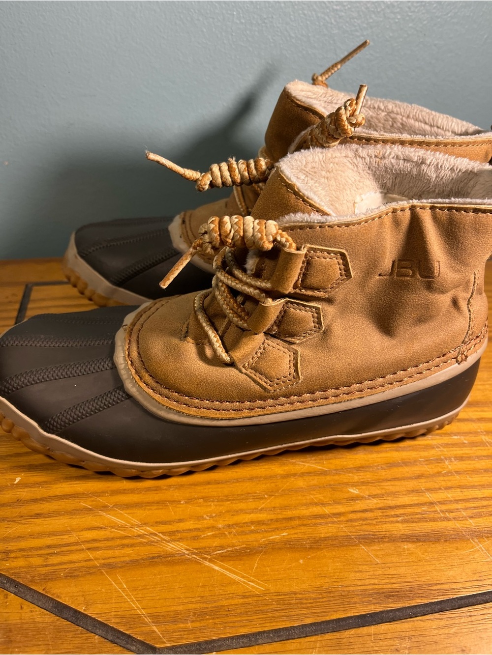 JBU Jambu Boots Womens 6M Nala Insulated Winter Duck Boots Brown Faux Leather